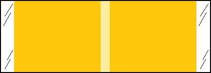 Designator Labels Col'R'Tab 1/2" Kardex Compatible YELLOW - 1000/Roll