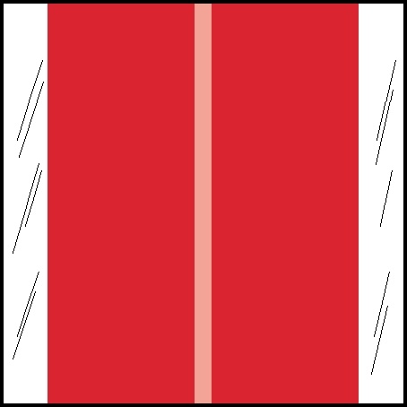 Designator Labels Col'R'Tab 
1-1/2" RED - 500/Roll