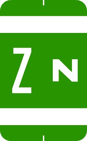 A-Z Labels Smead Compatible 1-5/8" 'Z' LT GREEN - 108/Pkg