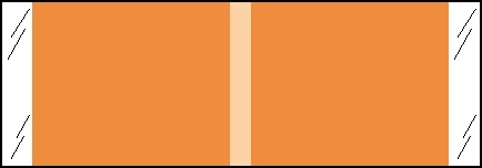 Designator Labels Col'R'Tab 1/2" Kardex Compatible ORANGE - 1000/Roll