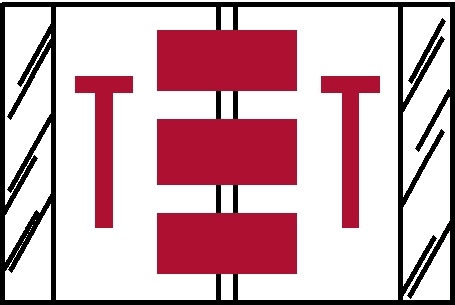 A-Z Labels Col'R'Tab 1" 'T' RED
(Tab Compatible) - 500/Roll