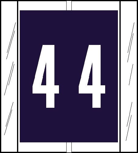 0-9 Labels Col'R'Tab '#4' PURPLE
1-2/3" (Acme Visible Compatible) - 500/Roll