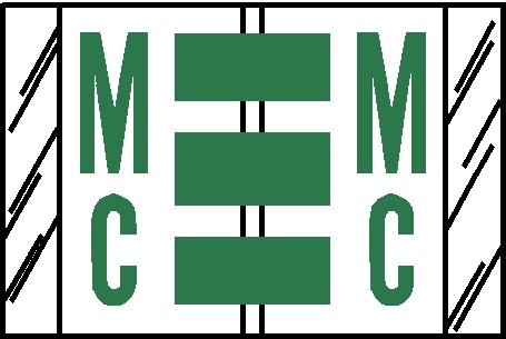A-Z Labels Col'R'Tab 1" 'MC' FL GREEN
(Tab Compatible) - 500/Roll