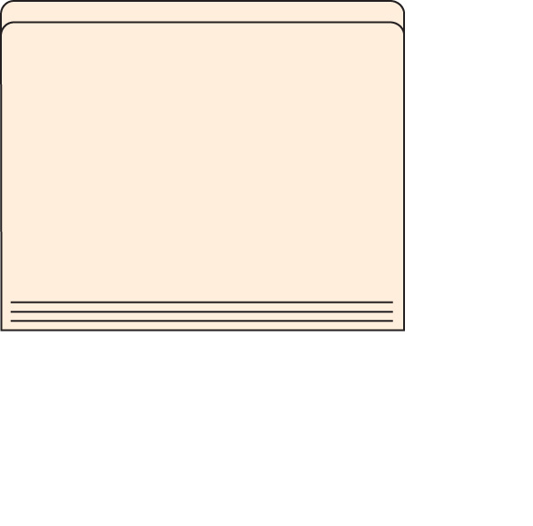 11pt Manila Letter Top Straight Cut Folder 1-ply - 500/Case