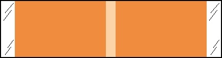 Designator Labels Col'R'Tab 3/8" Kardex Compatible ORANGE - 1000/Roll