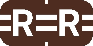 A-Z Labels Tab Compatible 1/2" 'R' BROWN - 500/Roll