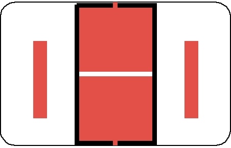 A-Z Labels Tab Compatible 1" 'I' PINK - 252/Pkg