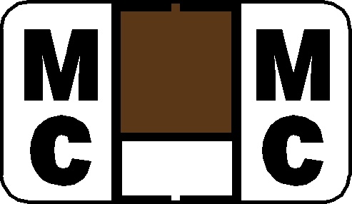 A-Z Labels Jeter Compatible 15/16" 'MC' BROWN/WHITE - 252/Pkg