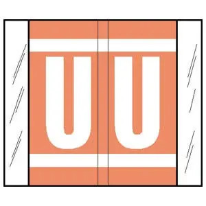 A-Z Labels Col'R'Tab 
1-5/16" 'U' PINK
(GBS/VRE Compatible) - 500/Roll