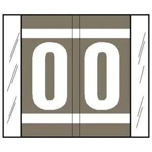 A-Z Labels Col'R'Tab 
1-5/16" 'O' GRAY
(GBS/VRE Compatible) - 500/Roll