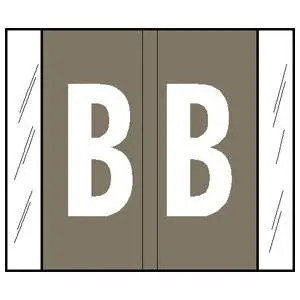 A-Z Labels Col'R'Tab 
1-5/16" 'B' GRAY
(GBS/VRE Compatible) - 500/Roll