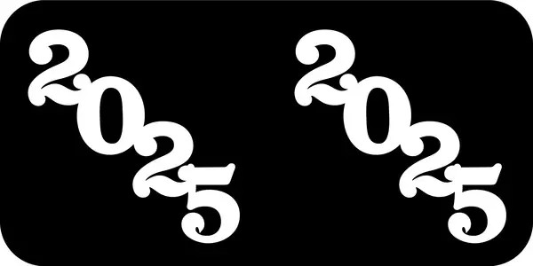 Yearcode Labels Jeter Compatible 3/4" '25' BLACK - 500/Roll