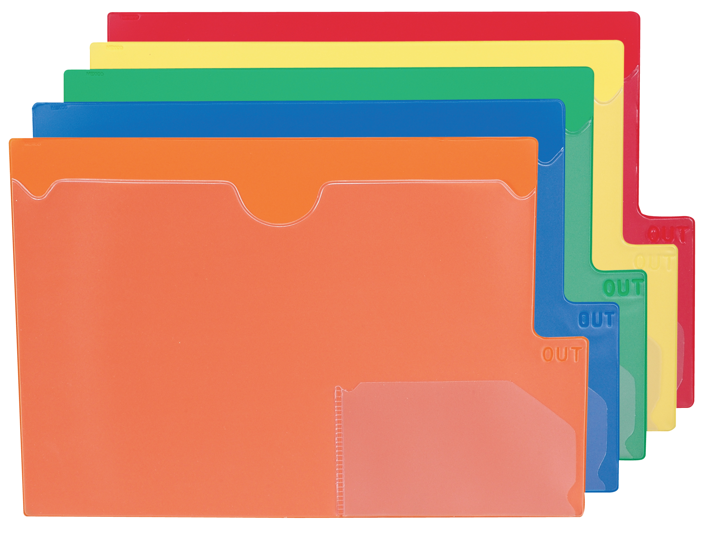 Large Tab (Heavy-Duty) Letter Shelf Outguides - 10/Pkg