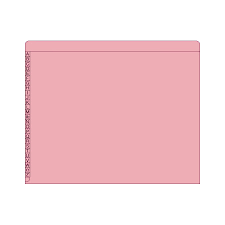 Kardex Sem-Scan Alpha Folders - End/Top Tab - PINK - Fasteners in 1 & 4 - Letter Size - 50/Box