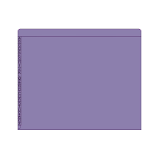 Kardex Sem-Scan Alpha Folders - End/Top Tab - PURPLE - Fastener in 1  - Letter Size - 50/Box