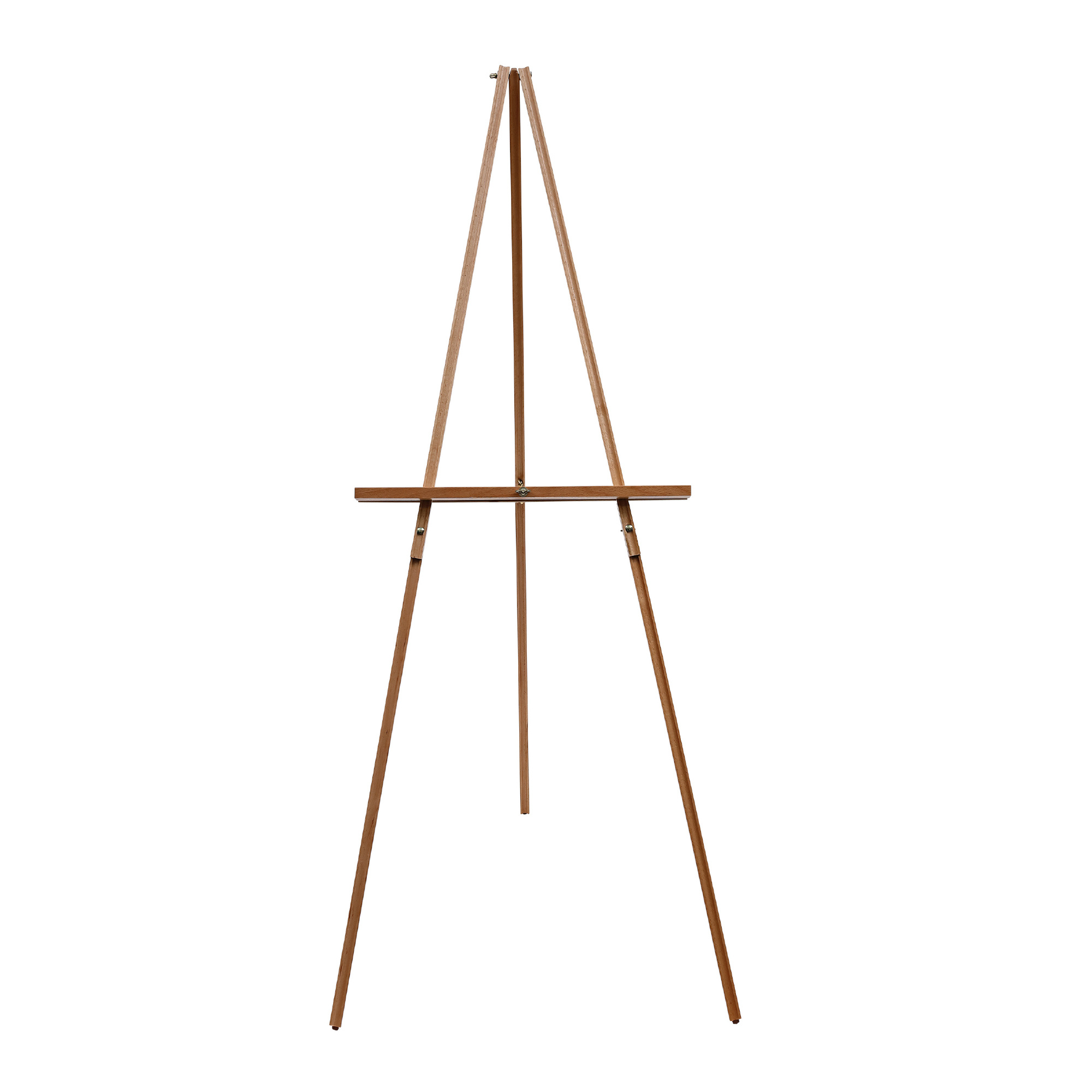 Lightweight Wooden Display Easel - Solid Oak Finish, Stable and Portable