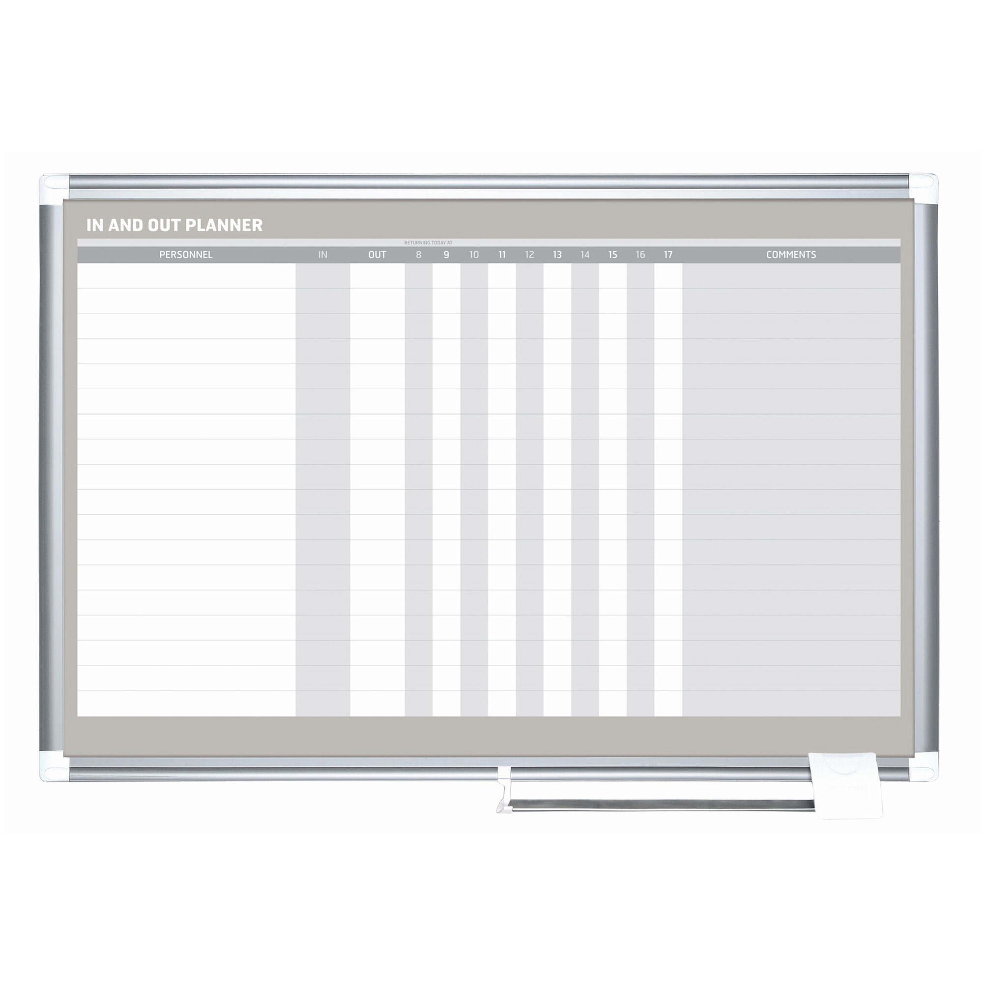 In-Out Magnetic Dry-Erase Board - Efficient Scheduling and Messaging