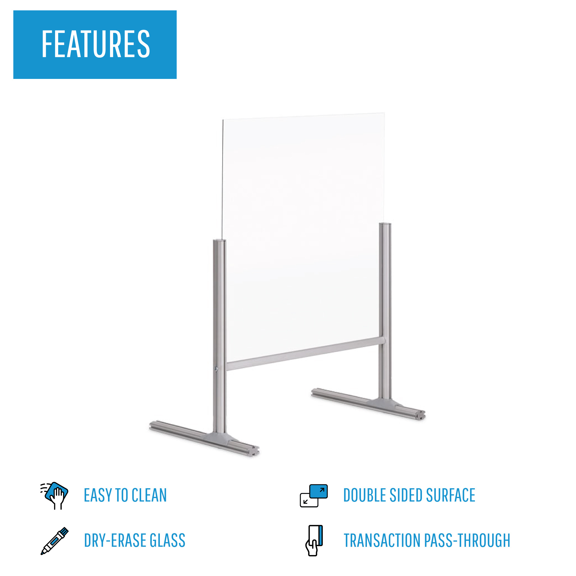 Glass Countertop Protection Panel - Double-Sided, Easy-Clean Barrier