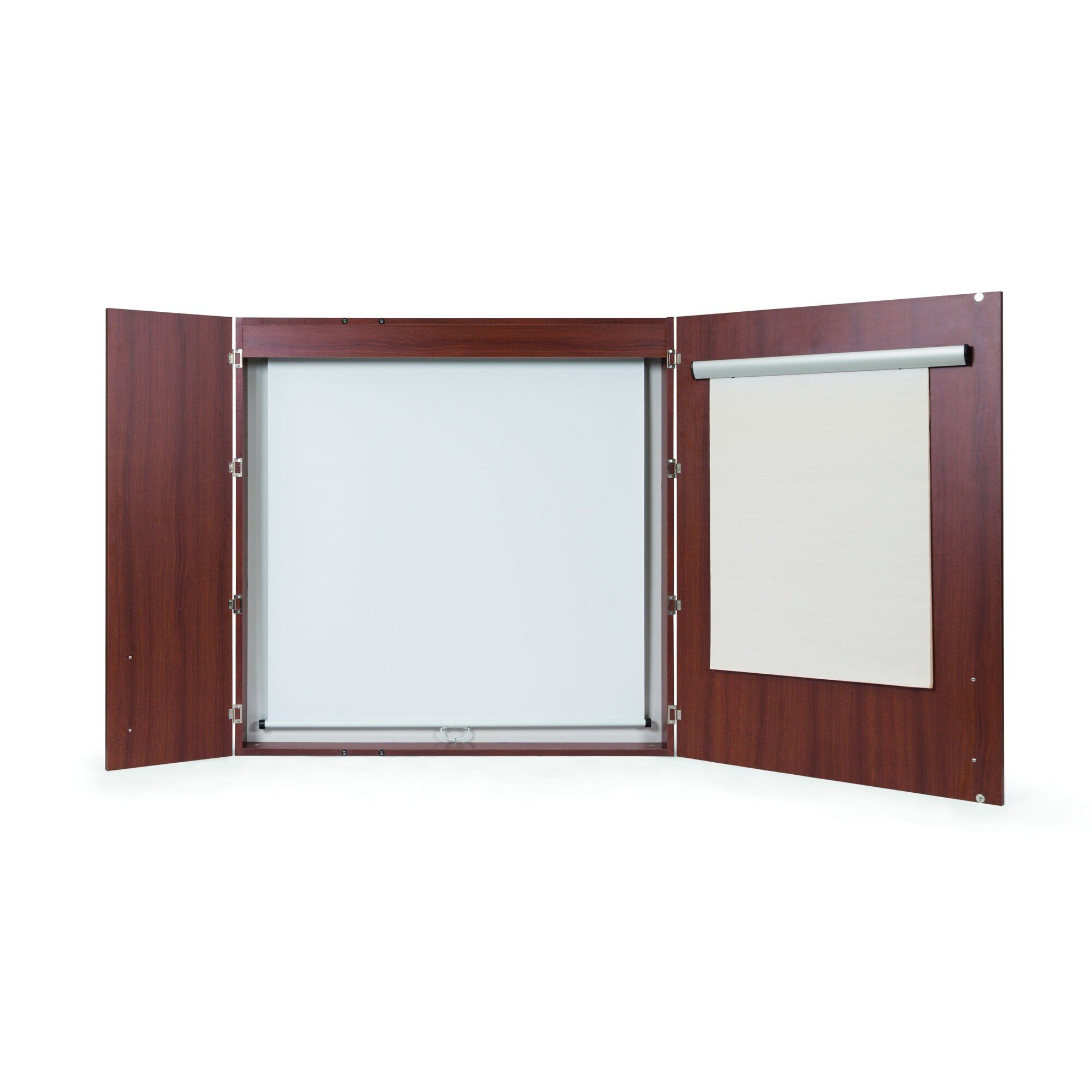 Classic 3-in-1 Conference Cabinet - Cherry & Ebony, Multi-Functional