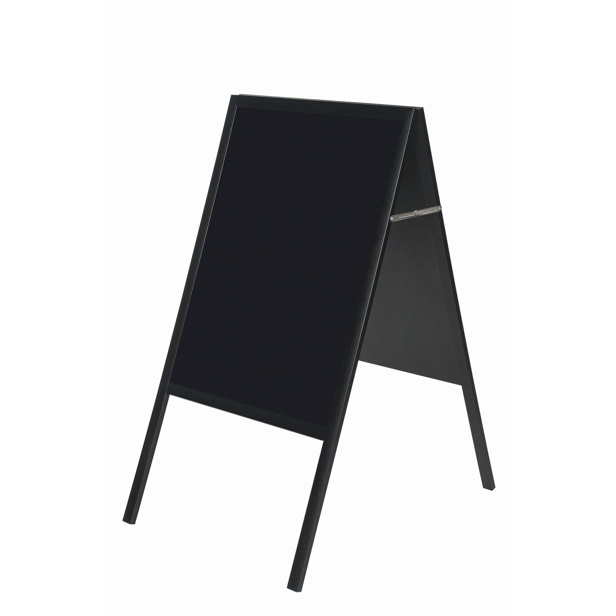 Reversible Magnetic Wet-Erase Sign Board with Black Frame - 47'' x 24''