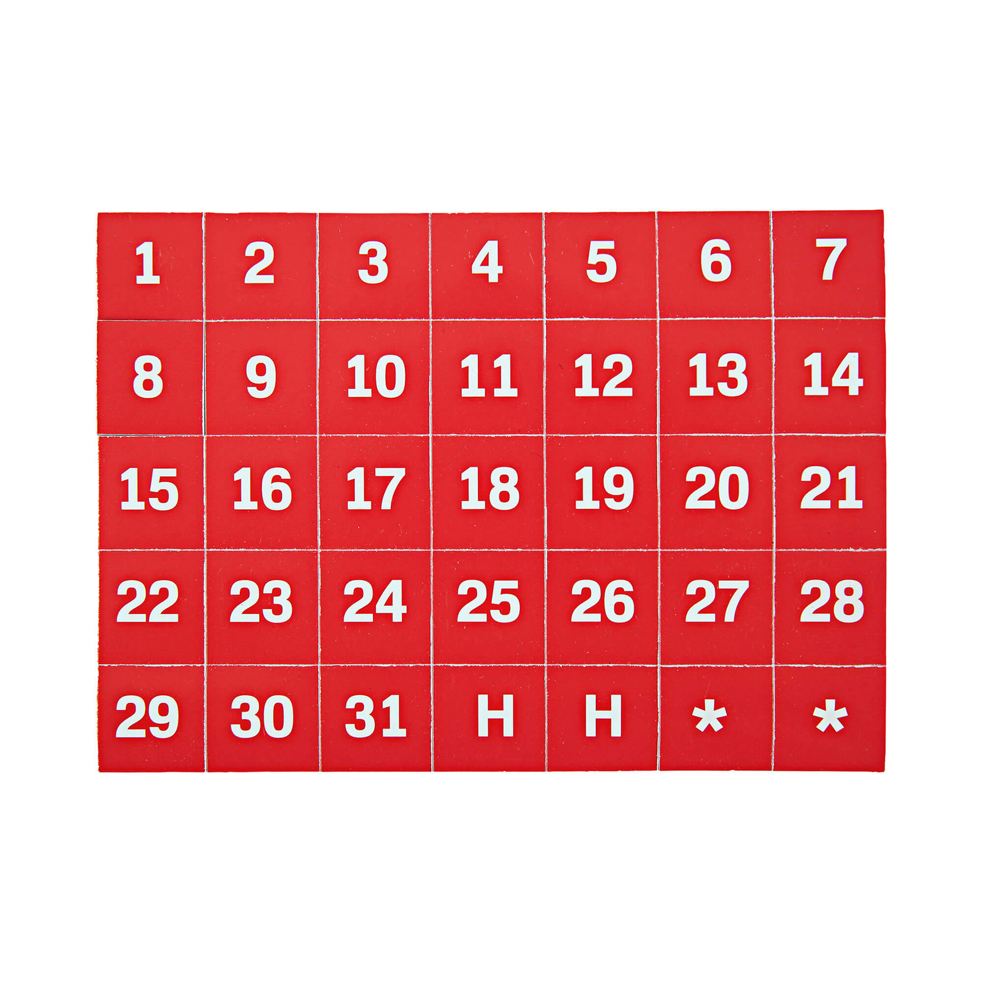 Magnetic Calendar Date & Letter Markers for Planning Boards