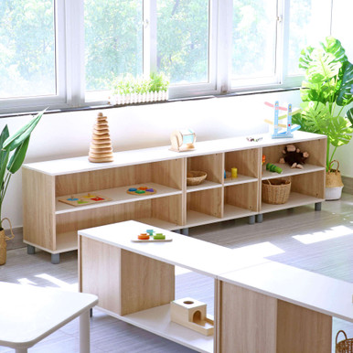 Extra Wide Classroom Storage Shelf with 5 Compartments for Organization