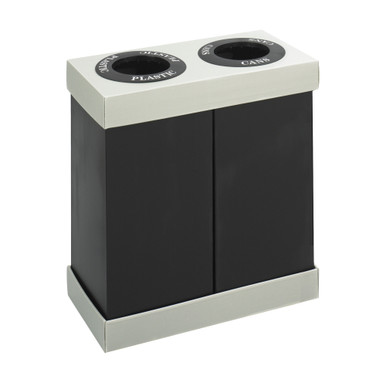Double Bin Recycling Station with Dual 28 Gallon Bins