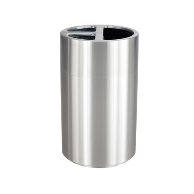 Triple Bin Recycling and Trash Can with 3 Compartment Waste Separation
