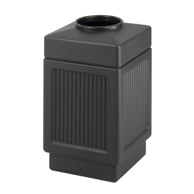 Recessed Panel Open Top Trash Can with 38 Gallon Capacity