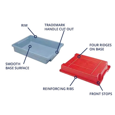 Stackable Polypropylene Classroom Storage Trays - 3" & 6" Tall
