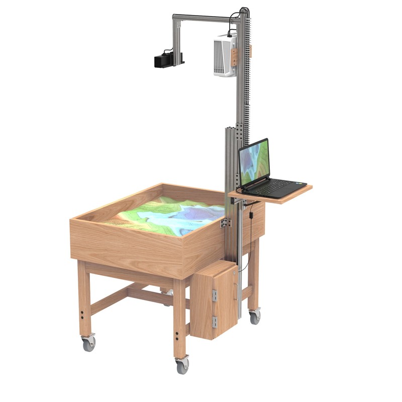 Interactive Augmented Reality Sandbox for STEM Learning