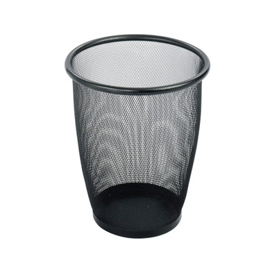 Onyx Mesh Round Wastebasket 5 Gallon Set of 3