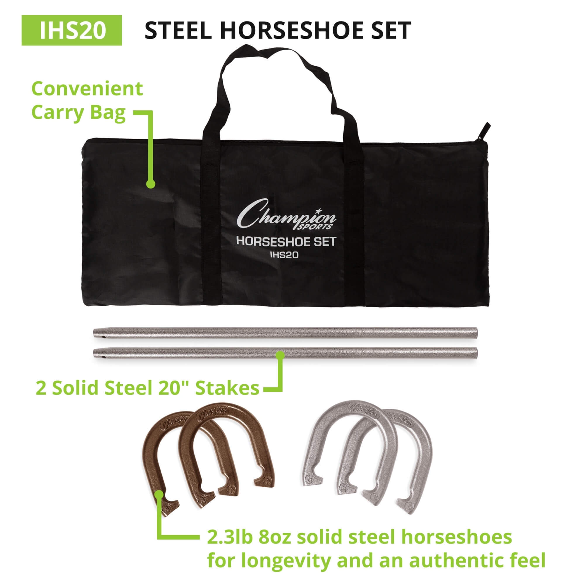 Champion Steel Horseshoe Set