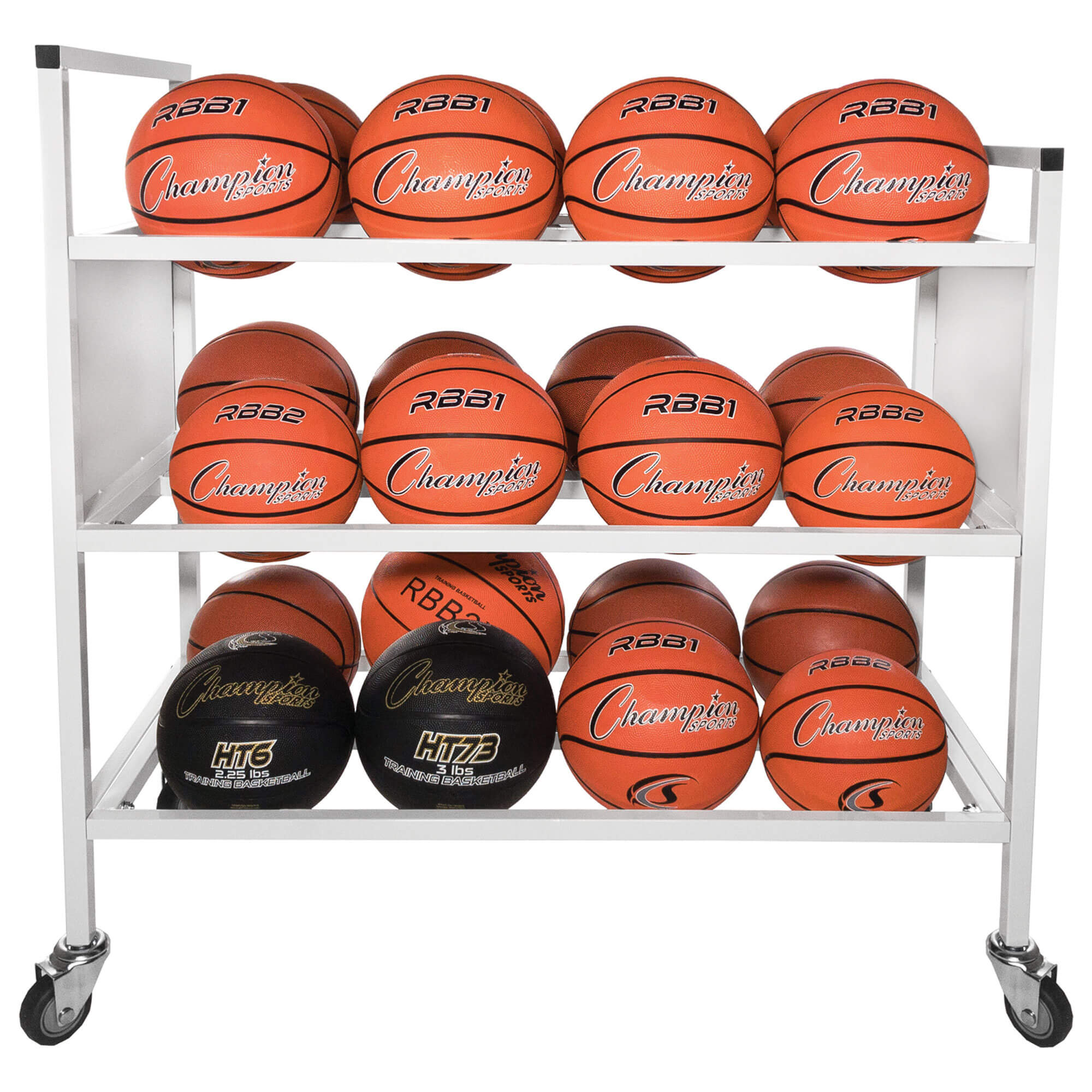 Champion 24 Ball Double Wide Ball Cart