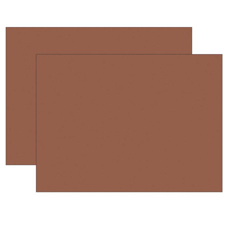 Construction Paper, Warm Brown, 18'' x 24'', 50 Sheets Per Pack, 2 Packs - PAC103089-2