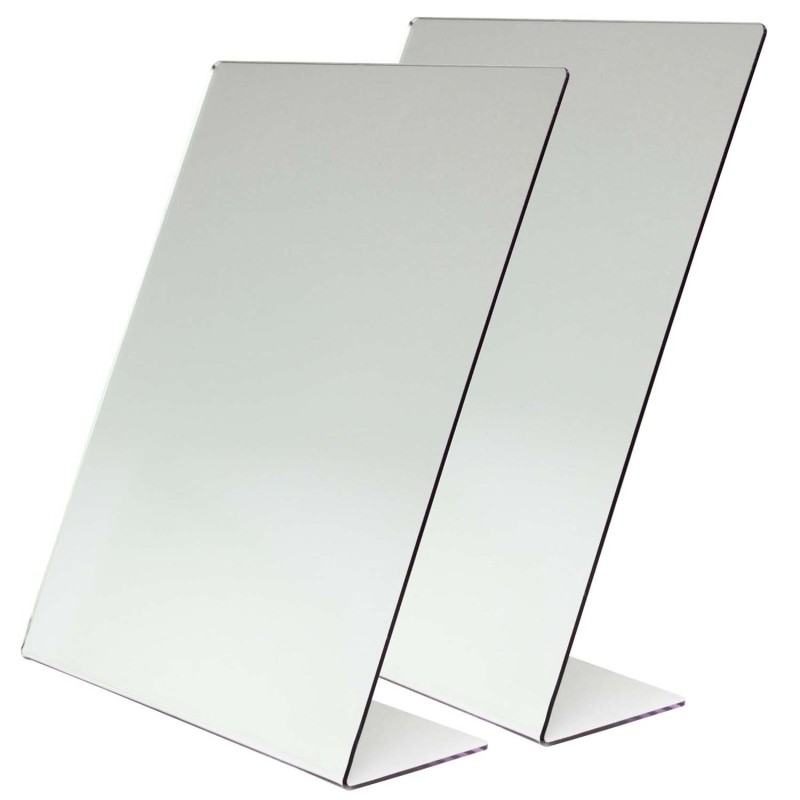 One-Sided Self-Portrait Mirror, 8-1/2'' x 11'', Pack of 2