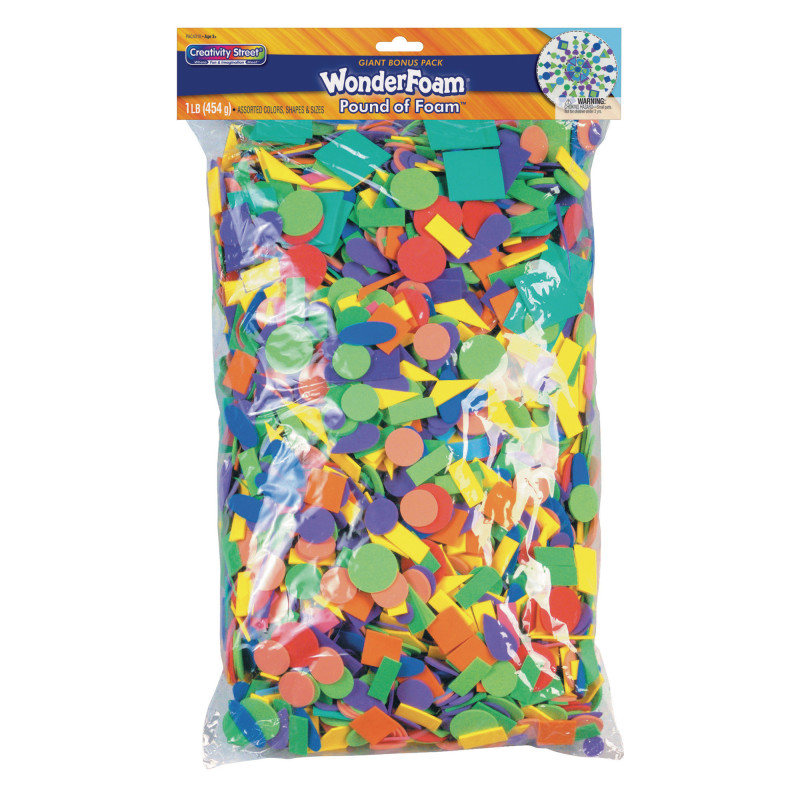 WonderFoam Pound of Foam, Assorted Sizes, 1 lb
