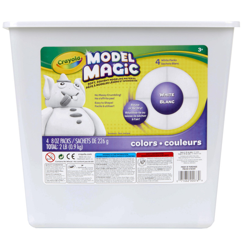 Model Magic Modeling Compound, White, 2 l. ub