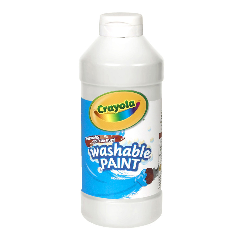 Washable Paint, White, 16 o.