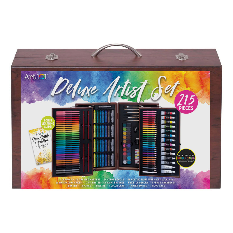 Deluxe Artist Wood Set, 215 Pieces