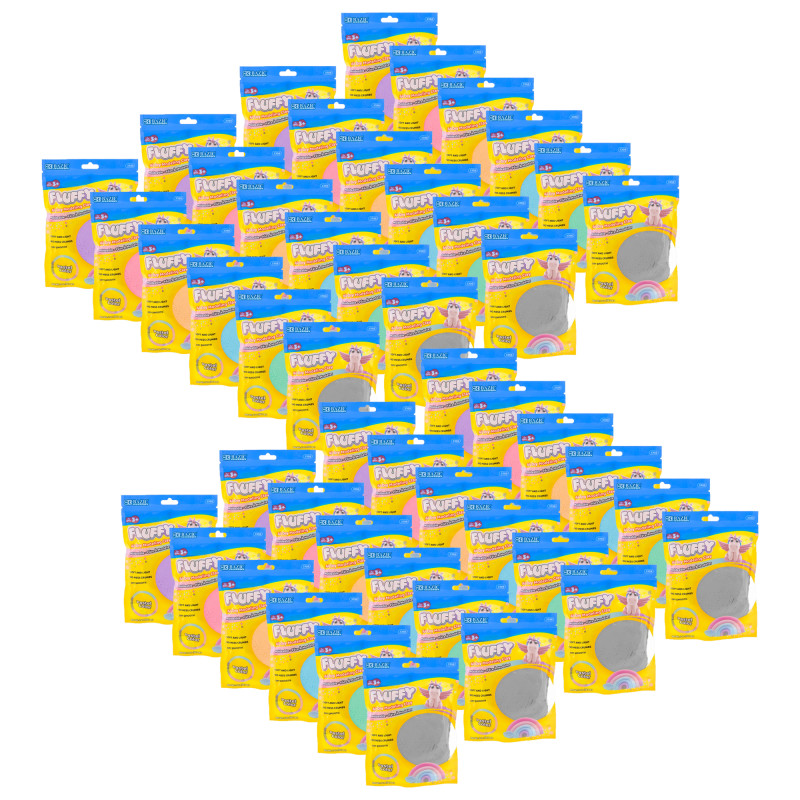 Air Dry Modeling Clay, Pastel Colors, 2 o., 48 Packs