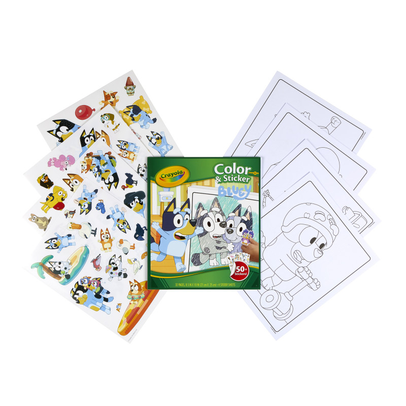 Color & Sticker Book, Bluey