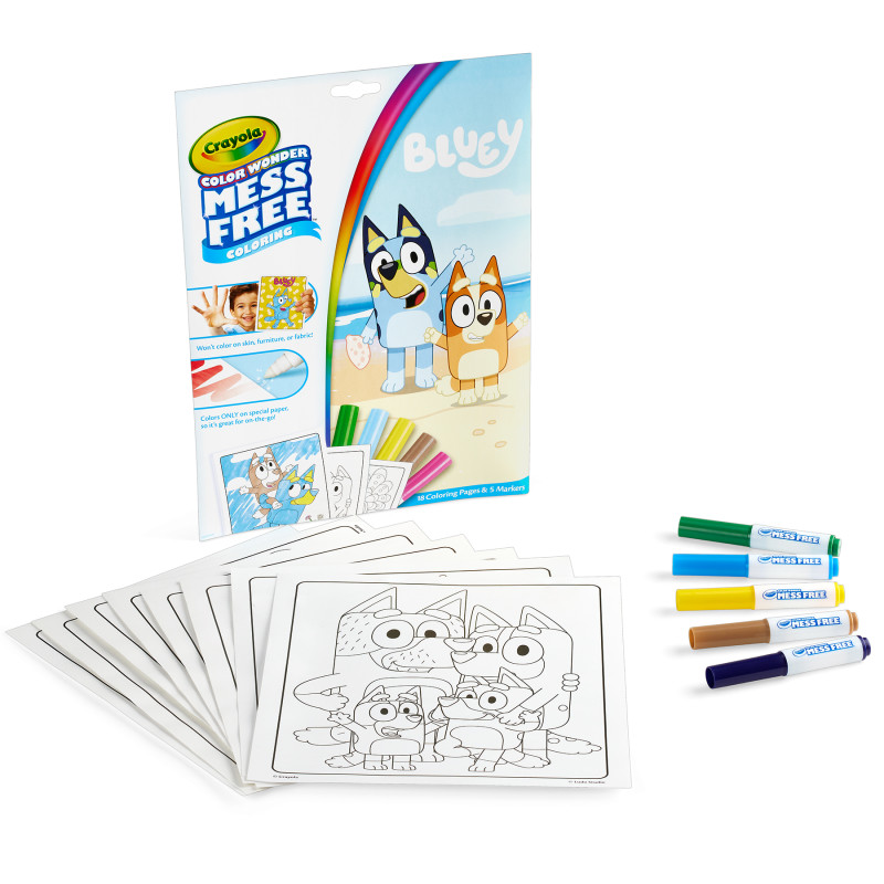 Color Wonder Coloring Pad & Markers, Bluey