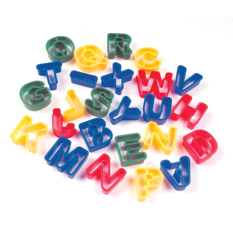 Dough & Clay Cutter Set, Capital Letters, 1-9/16'', 26 Pieces