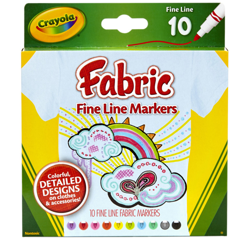Fabric Markers, Fine Line, 10 Count