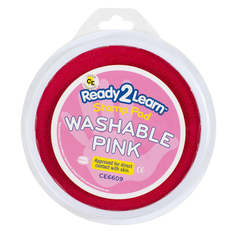 Jumbo Circular Washable Stamp Pad - Pink - .75'' di.