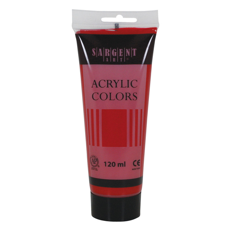 Acrylic Paint Tube, 120 ml, Naptholene Carmine