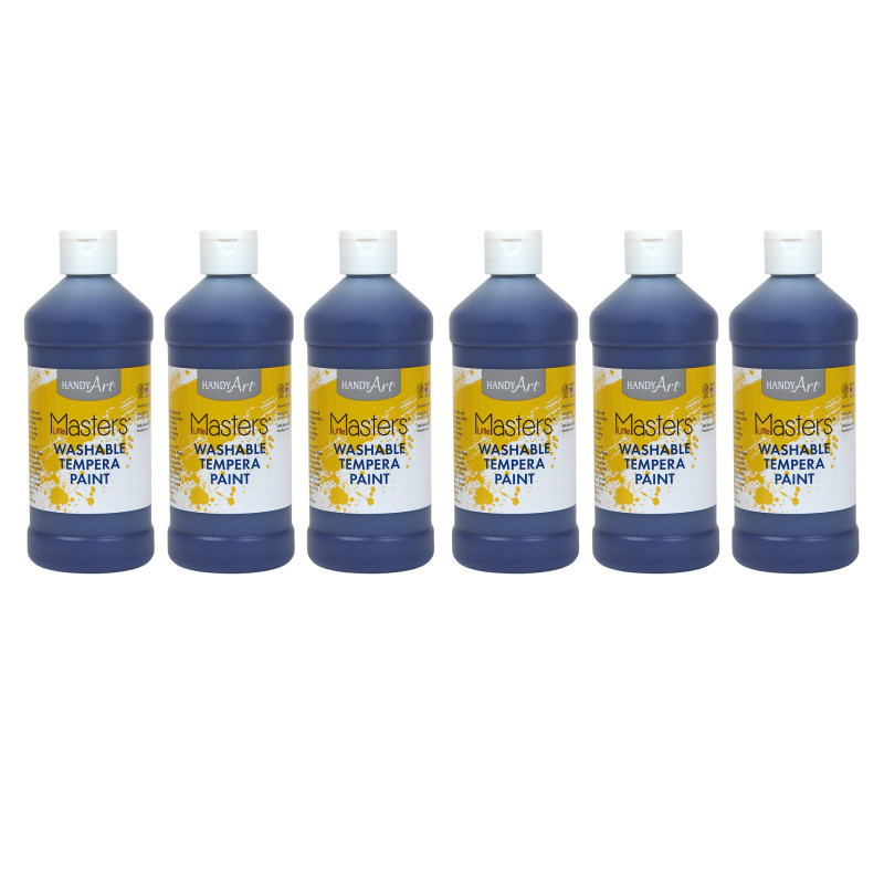 Little Masters Washable Paint, Violet, 16 oz. , Pack of 6