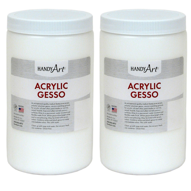 Acrylic Gesso, 32 o., Pack of 2