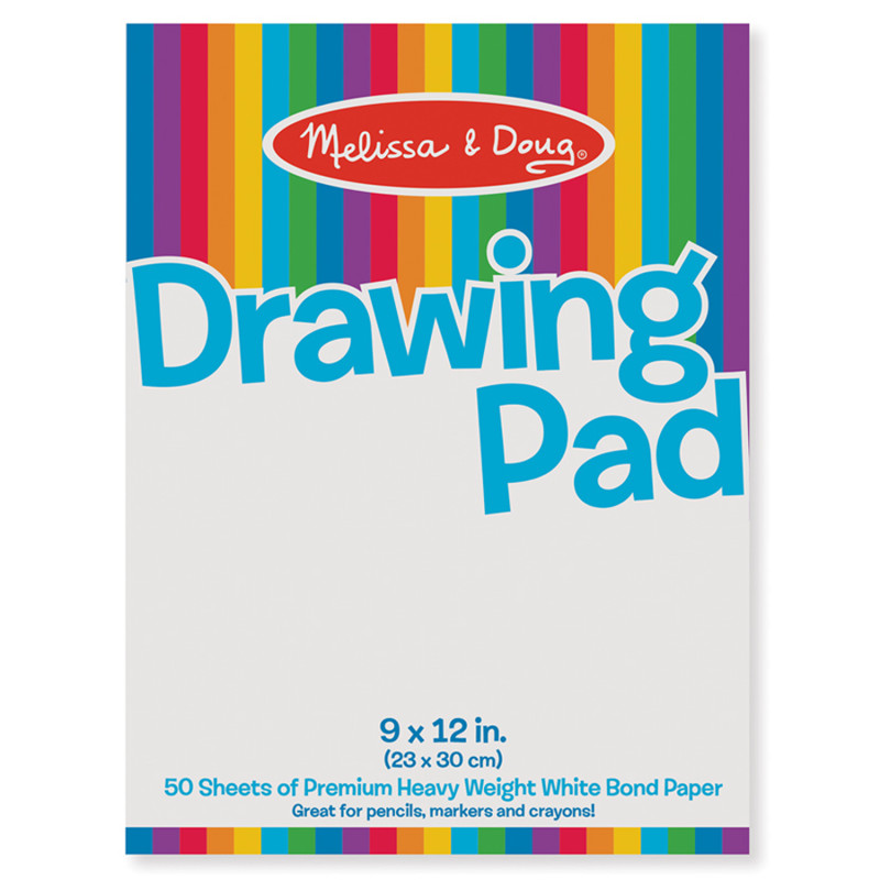 Drawing Paper Pad, 9'' x 12'', 50 Sheets